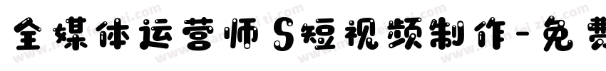 全媒体运营师 S短视频制作字体转换